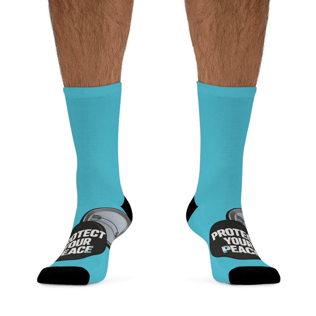 Protect Your Peace graphic design socks