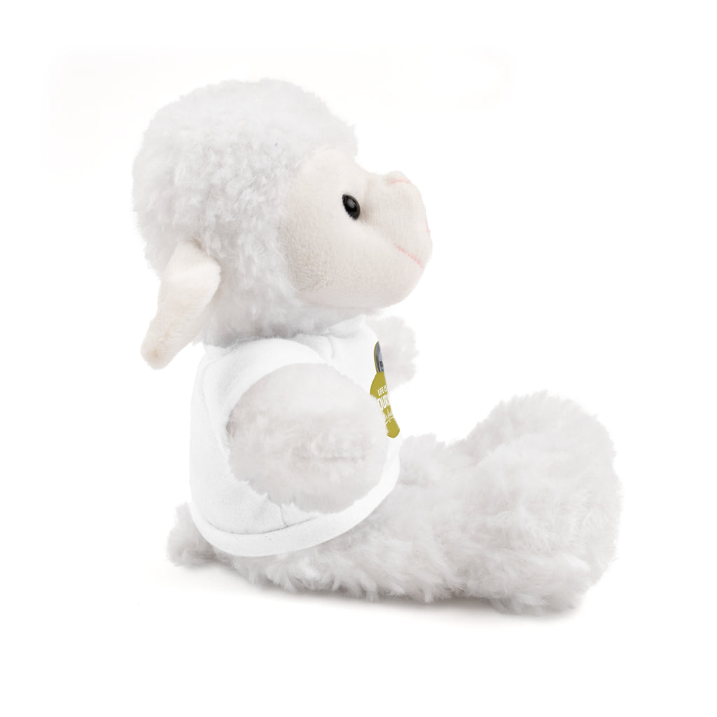 Cute Brown Teddy Bear with 'Life Is a Journey not a finish line.' Tee — Plush Gift for Kids & Travelers