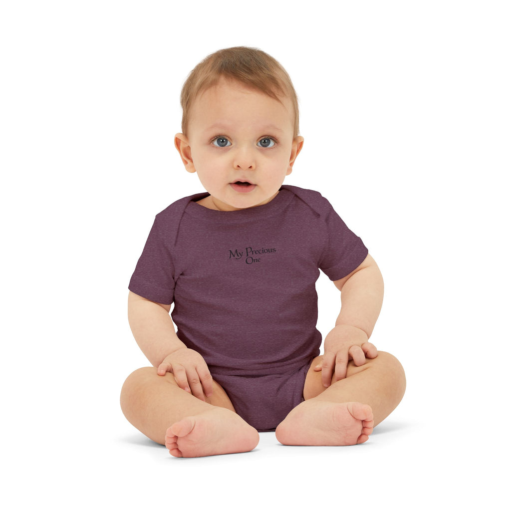 Minimal 'My Favorite' Infant Onesie – Soft White Baby Bodysuit