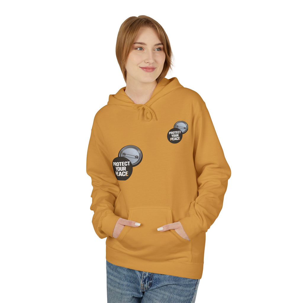 Protect Your Peace Hoodie — Minimal Badge Graphic Pullover