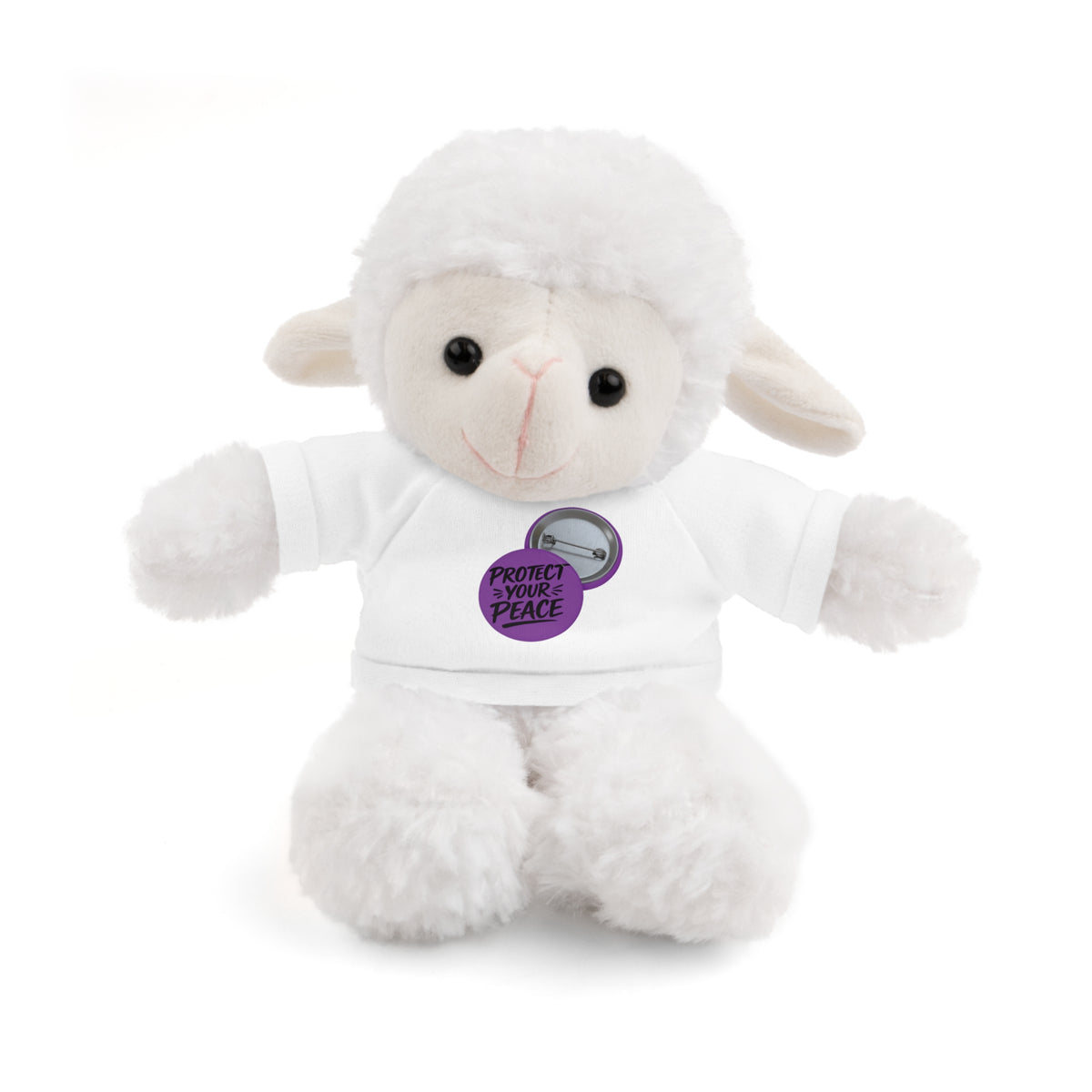 Plush Bear with 'Protect Peace' Tee
