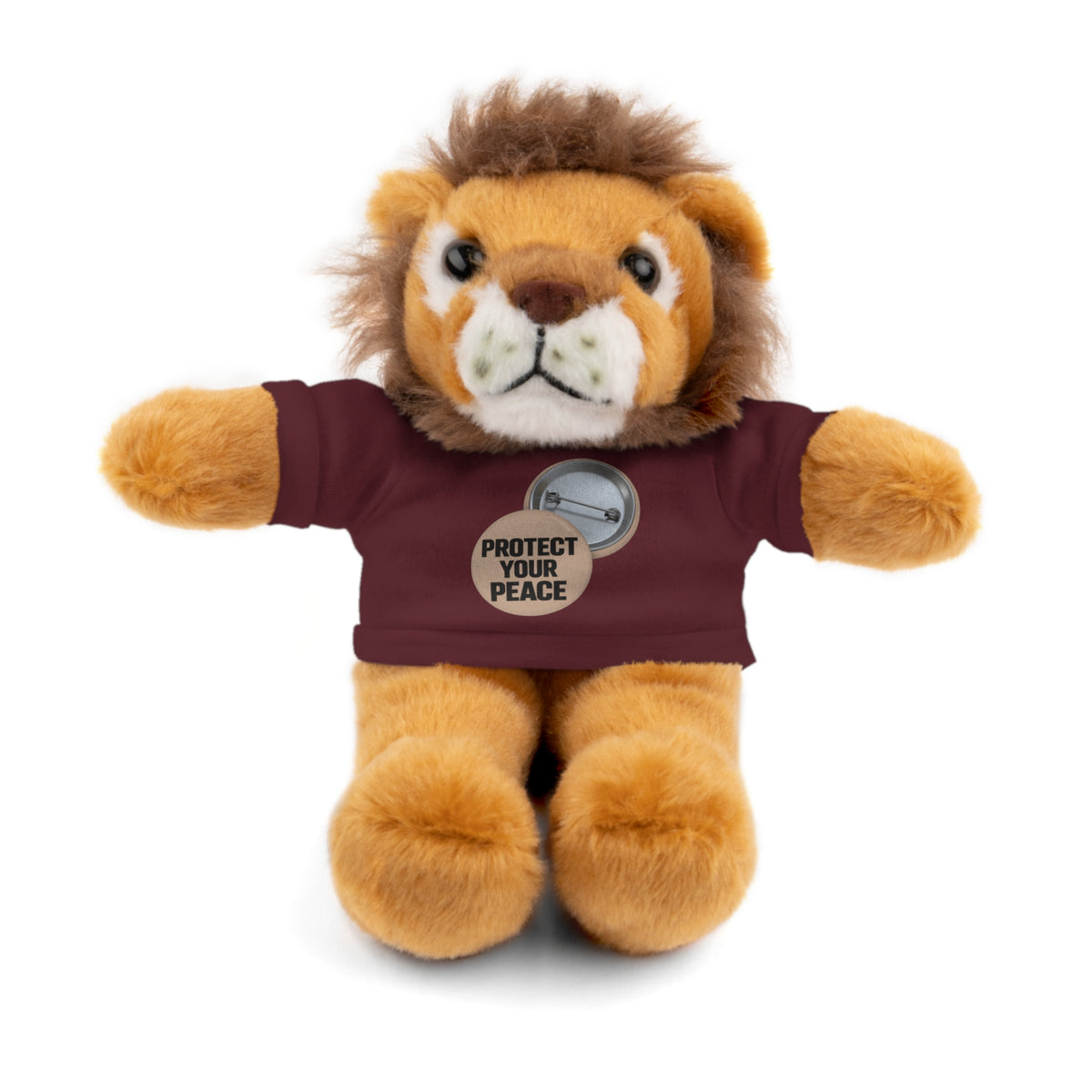 Protect Your Peace Teddy Bear — Plush Stuffed Animal with Tee