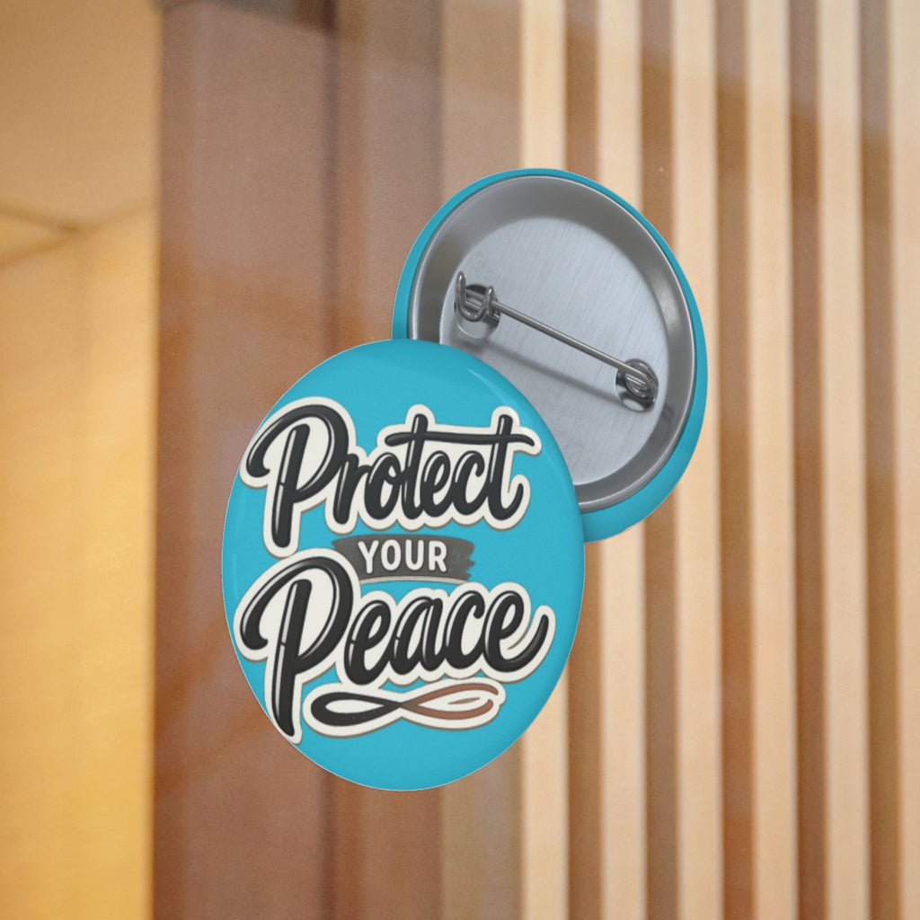 Protect Your Peace Sticker — Inspirational Vinyl Decal (Blue)