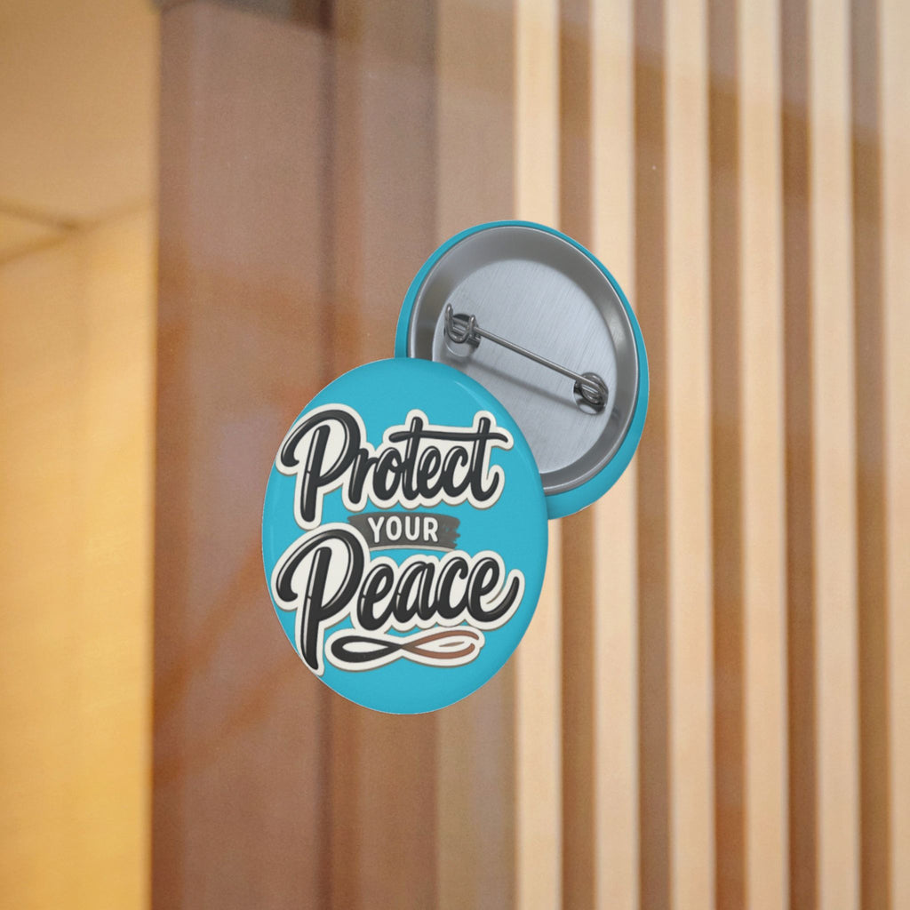 Protect Your Peace Sticker — Inspirational Vinyl Decal (Blue)