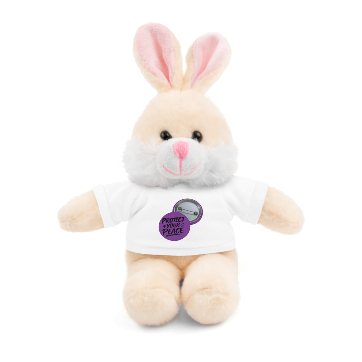 Plush Bear with 'Protect Peace' Tee