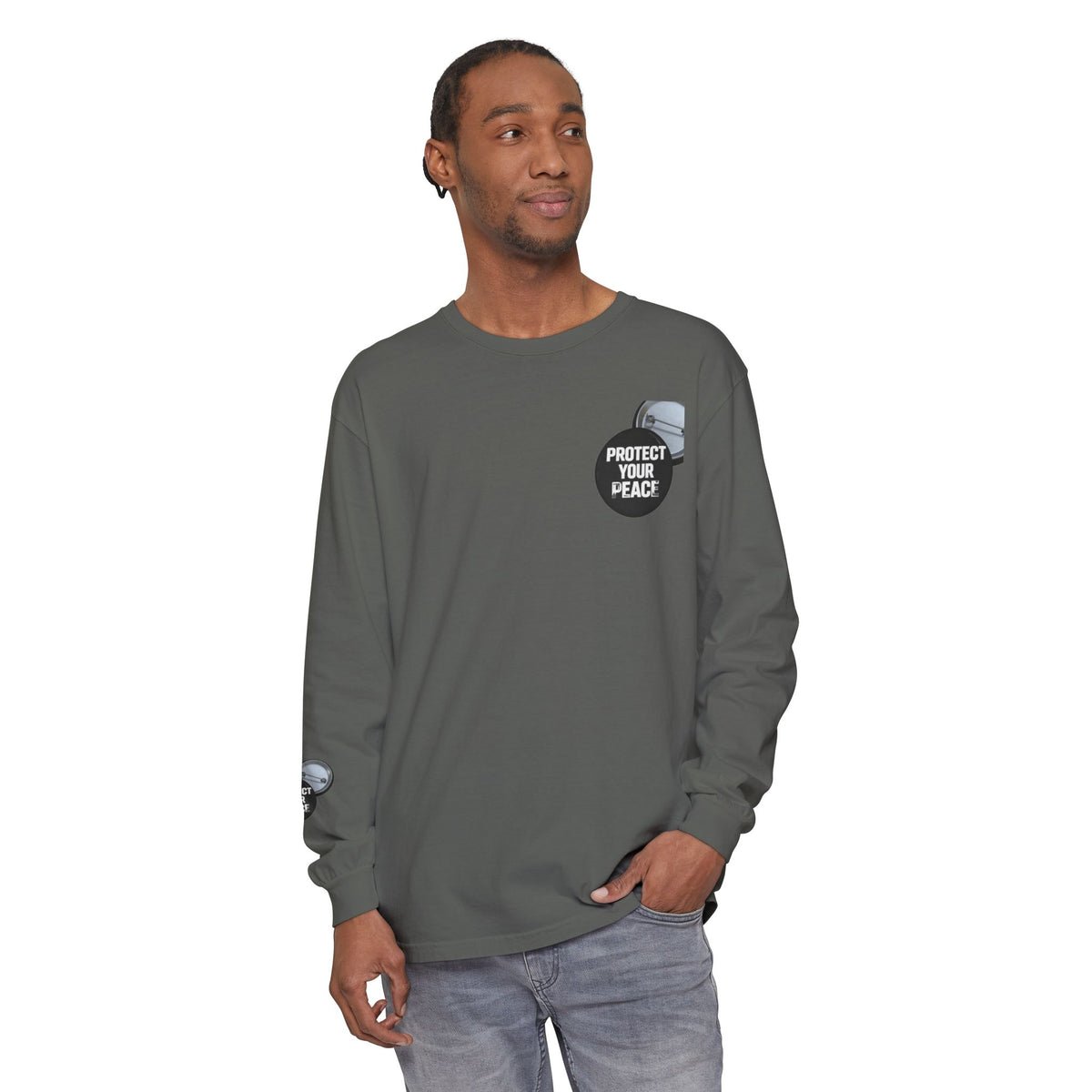 Protect Your Peace Graphic Long Sleeve T-Shirt