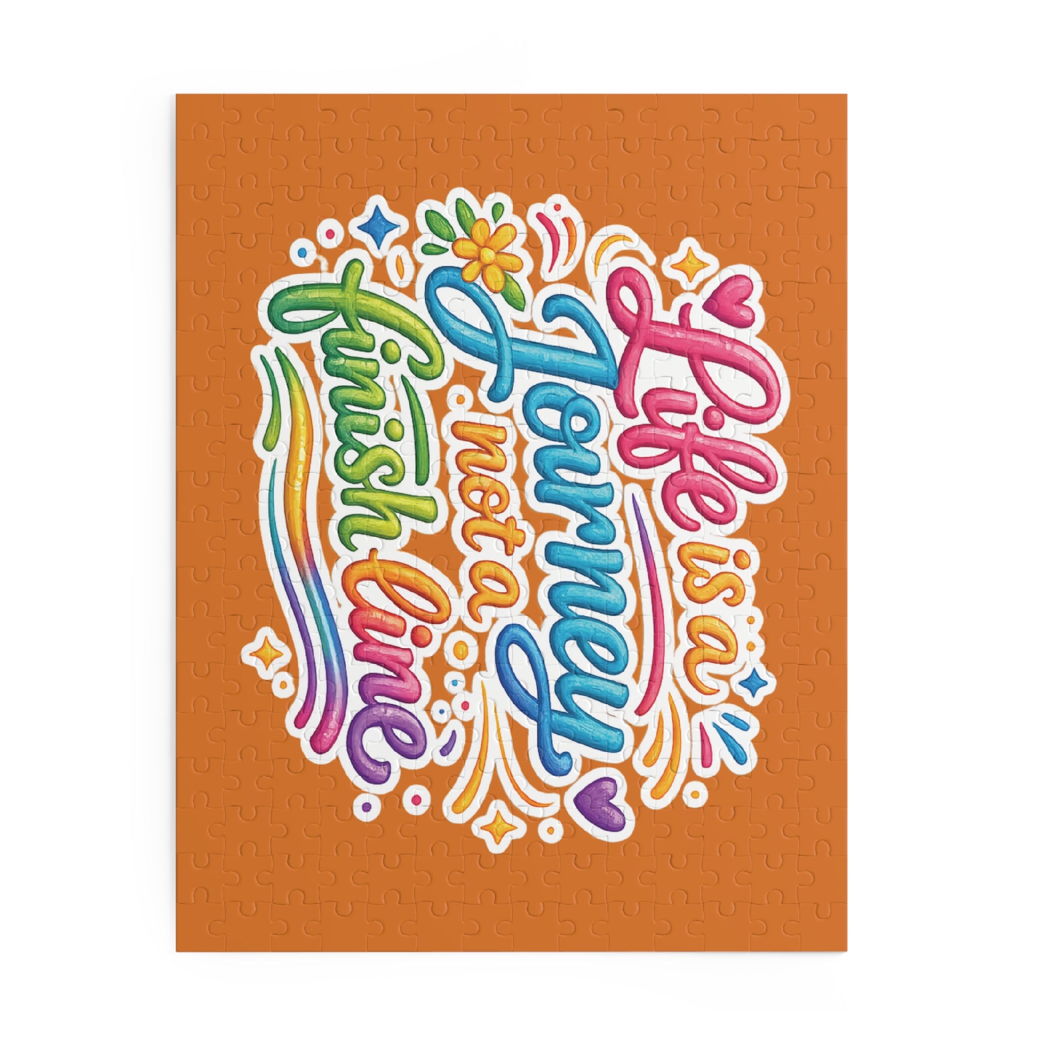 Inspirational 'Life Is a Journey, Not a Finish Line' Jigsaw Puzzle