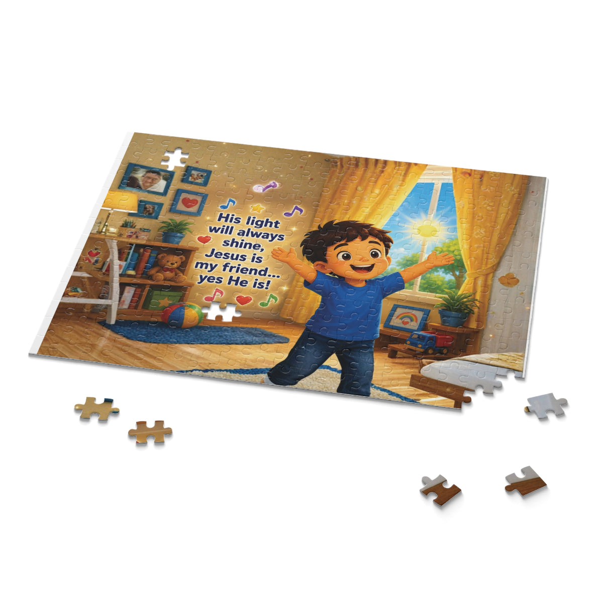 Children's Christian Puzzle — "His Light Will Always Shine" (120/252/500 pc)