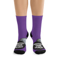 Protect Your Peace Purple Statement Socks