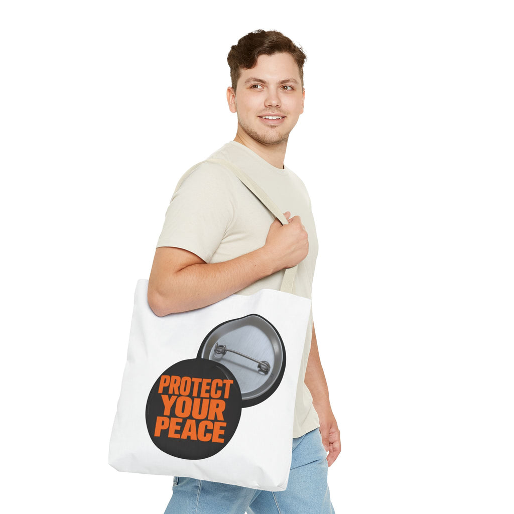 Protect Your Peace graphic design Mental Health Awareness Tote Bag