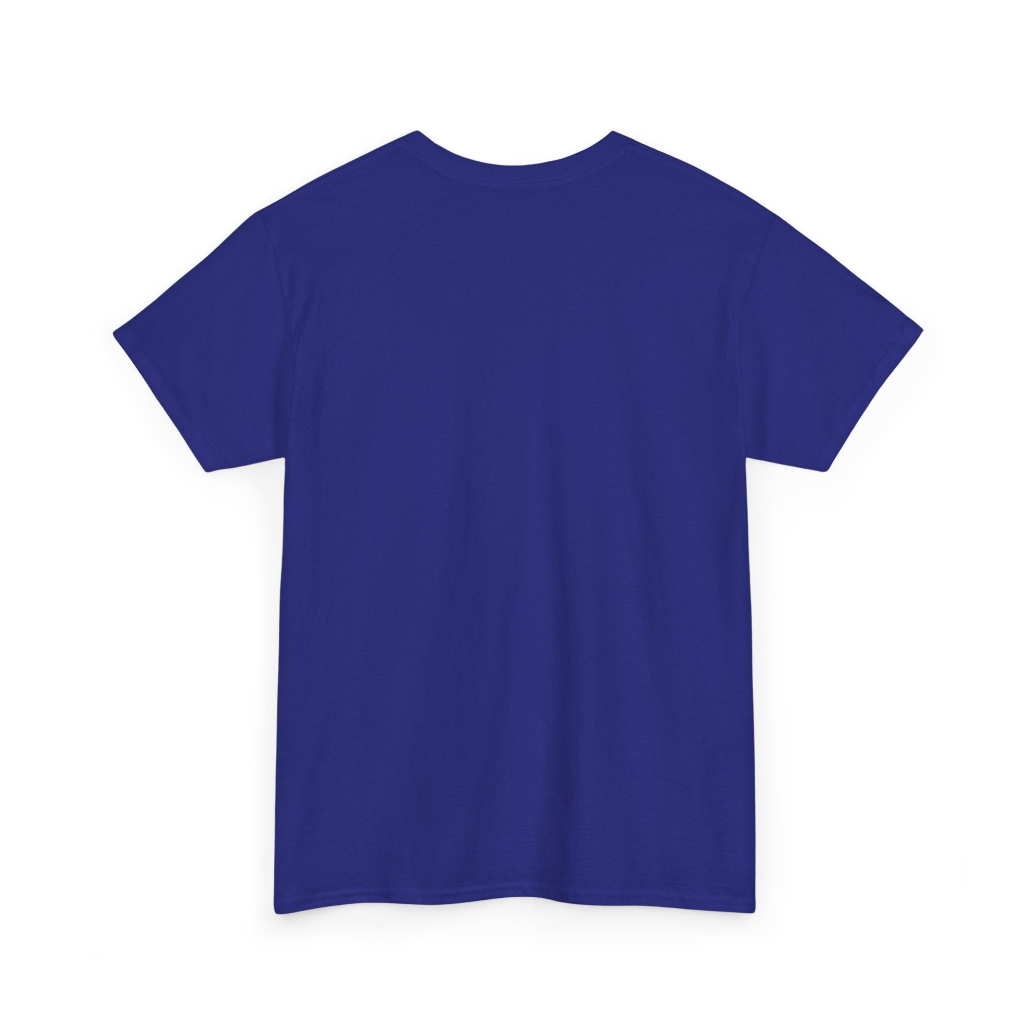 Minimalist White T‑Shirt — Subtle Embossed 'Unisex Heavy Cotton Tee' Design