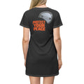 Protect Your Peace T‑Shirt Dress — Graphic Relaxation Message Midi Dress