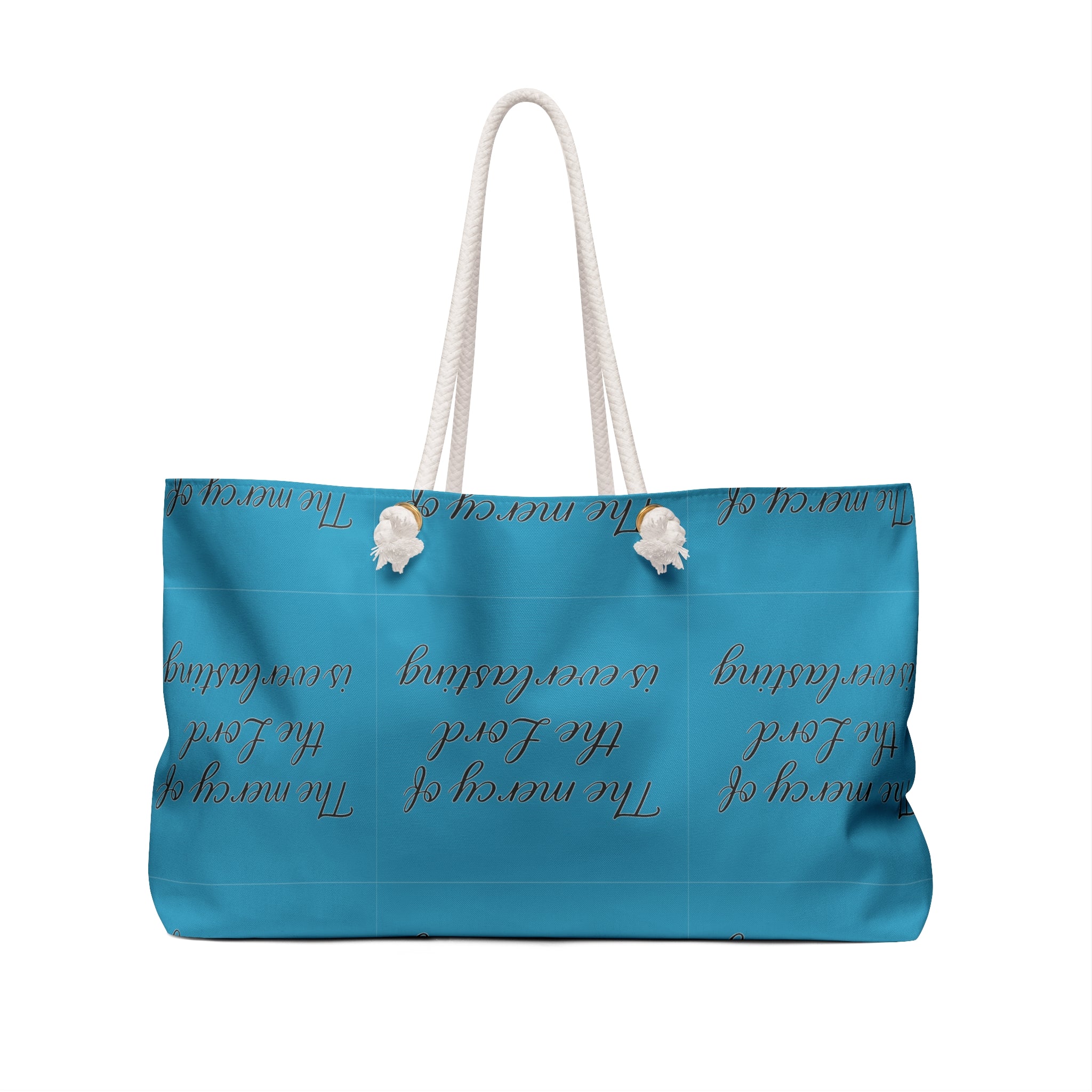 Faithful Weekender Bag – "The mercy of the Lord is everlasting" Travel Tote