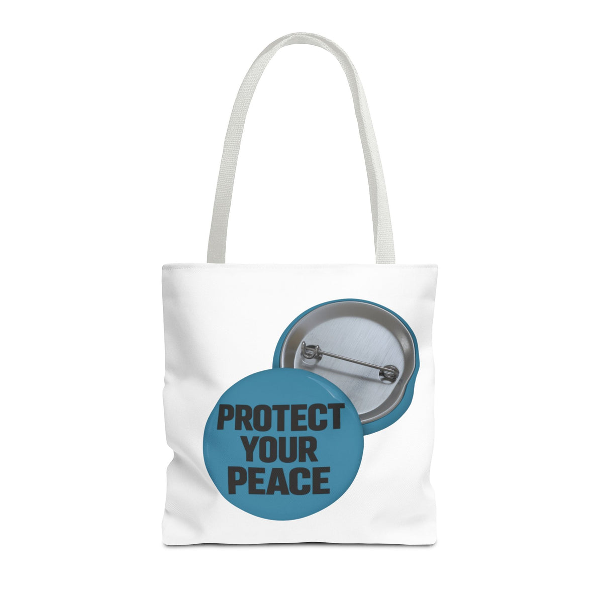 Protect Your Peace Tote Bag - Inspirational Everyday Canvas Shopper