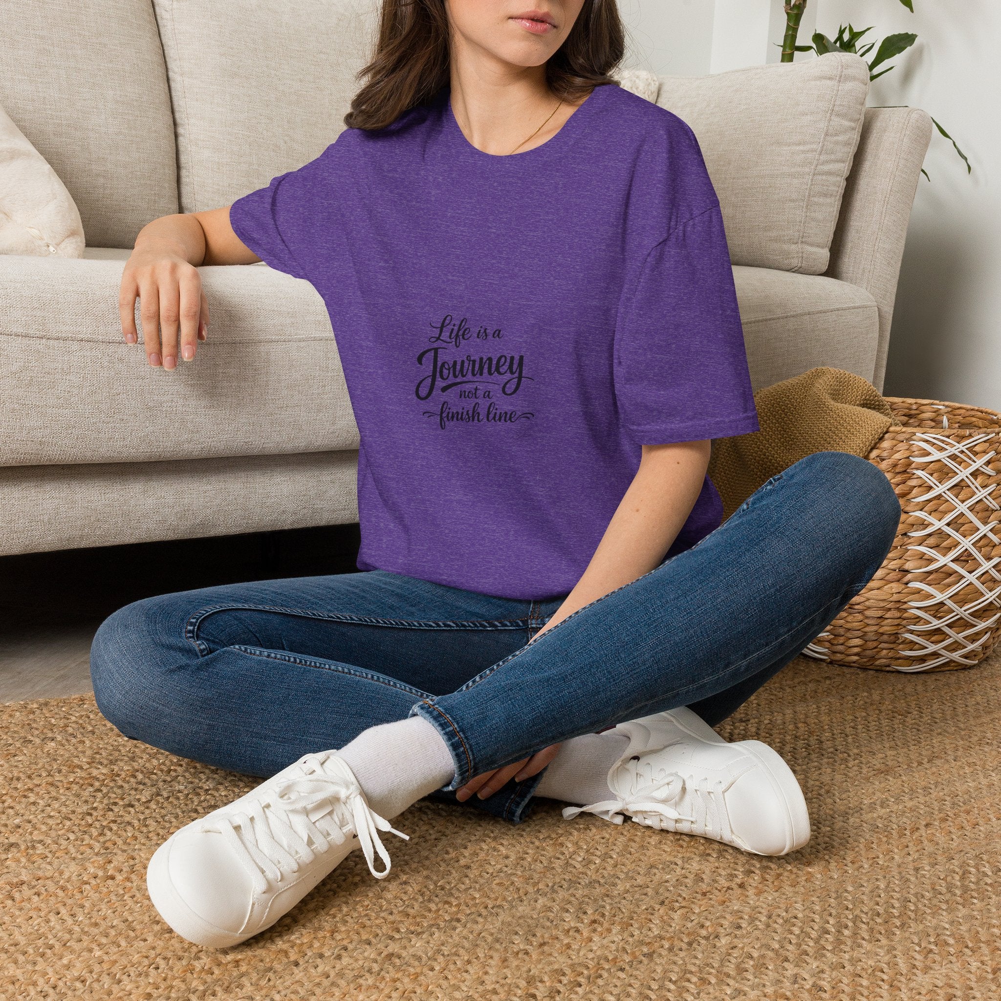 Life Is a Journey T-Shirt2 – Minimal Inspirational Quote Tee