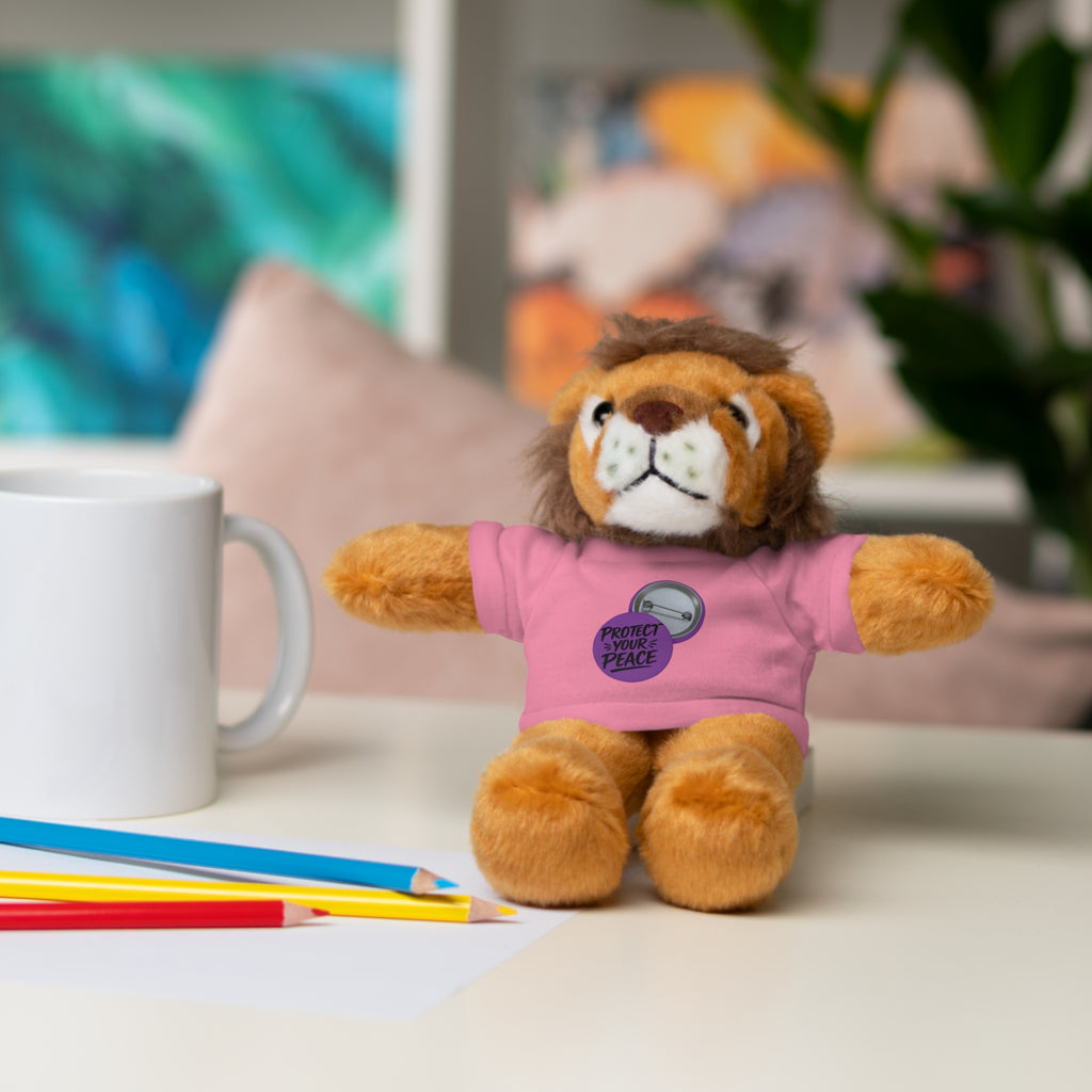Plush Bear with 'Protect Peace' Tee