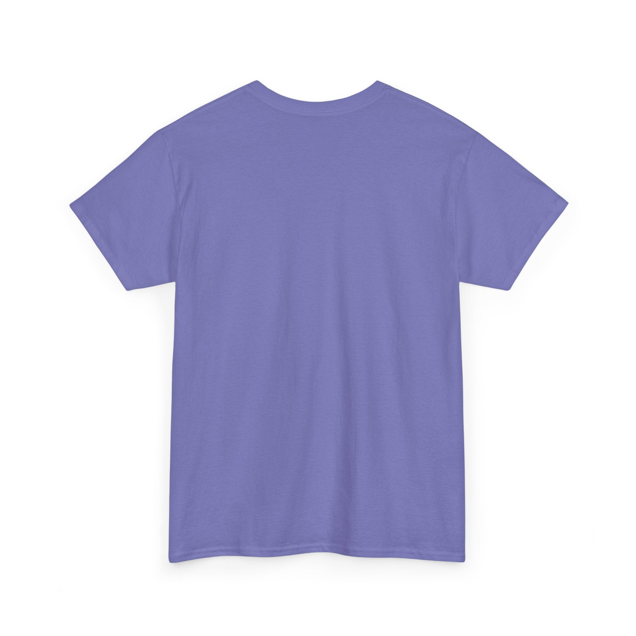 Minimalist White T‑Shirt — Subtle Embossed 'Unisex Heavy Cotton Tee' Design