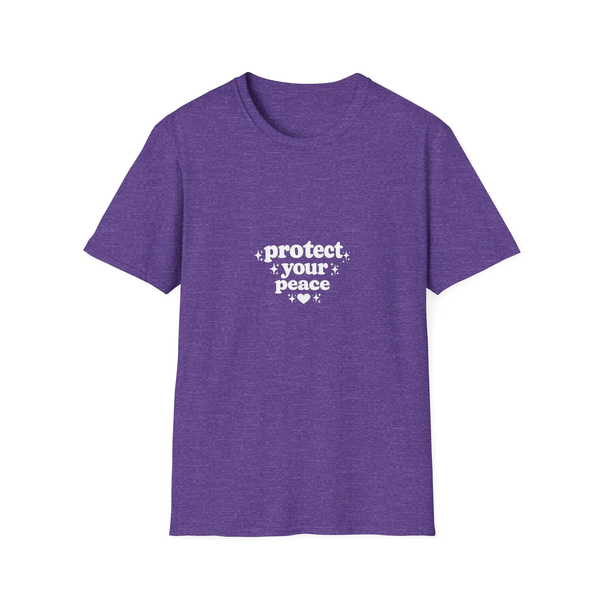 Protect Your Peace T-Shirt — Minimalist Embroidered Self-Care Tee