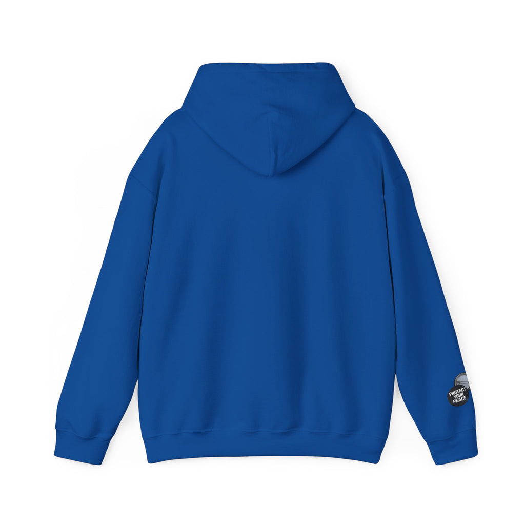 Hoodie  protect your peace  graphic design sleave and chest