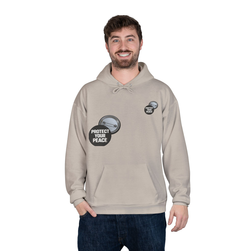 Protect Your Peace Hoodie — Minimal Badge Graphic Pullover