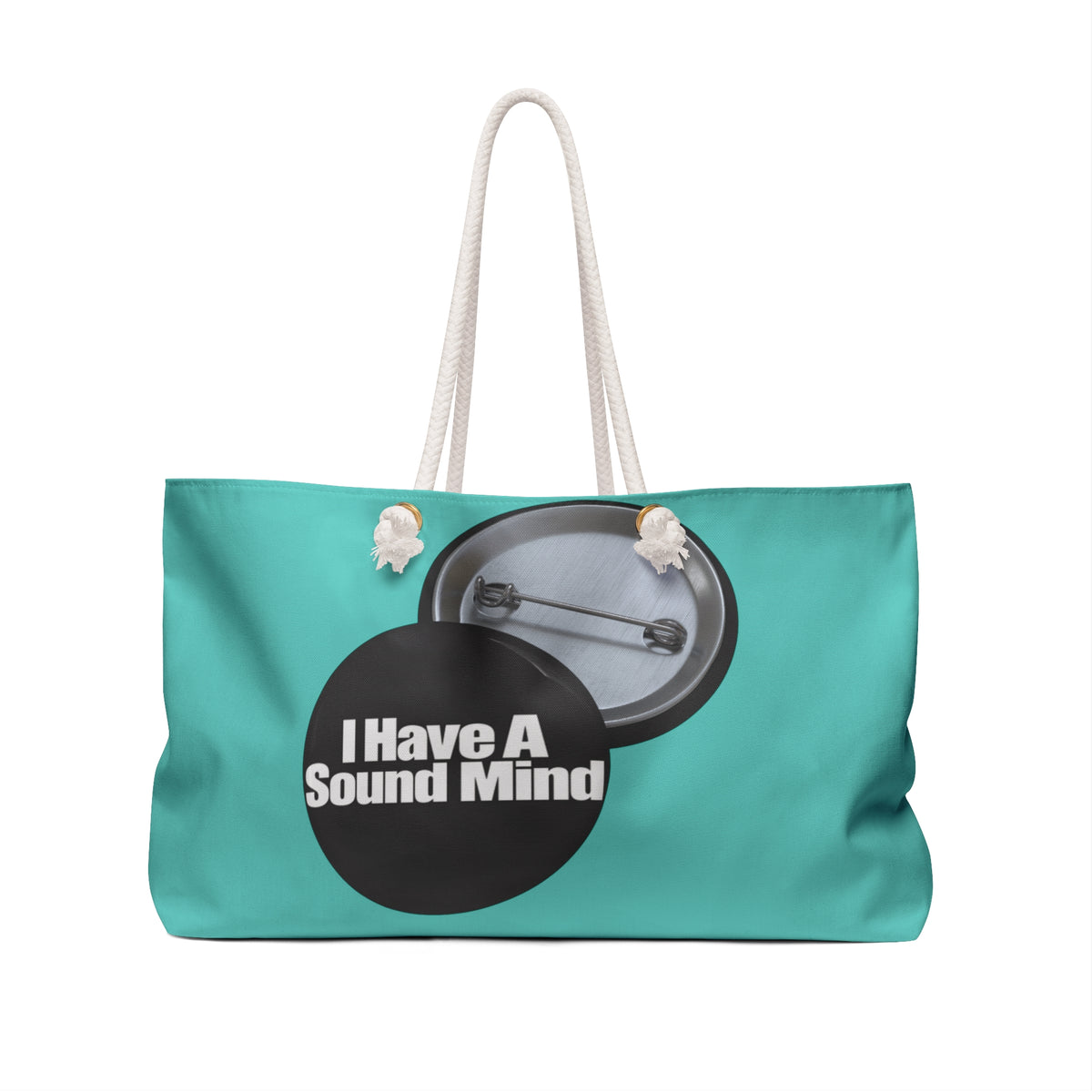 I Have a Sound Mind  graphic design Inspirational Weekender Bag