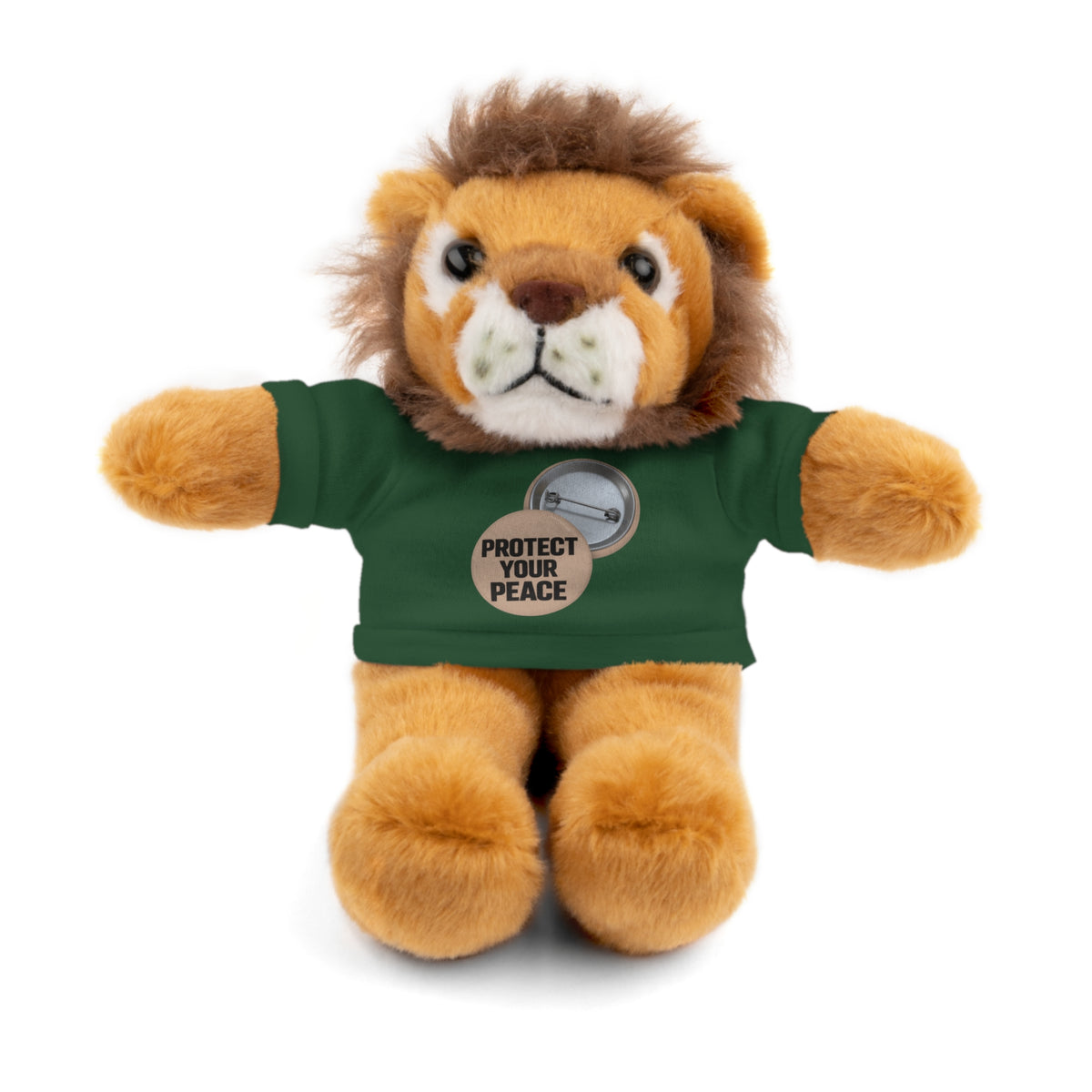 Protect Your Peace Teddy Bear — Plush Stuffed Animal with Tee