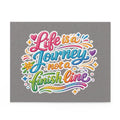Puzzle — "Life is a Journey, Not a Finish Line" Colorful Inspirational Jigsaw
