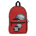 Protect Your Peace Backpack — Red Button Graphic School & Travel Bag