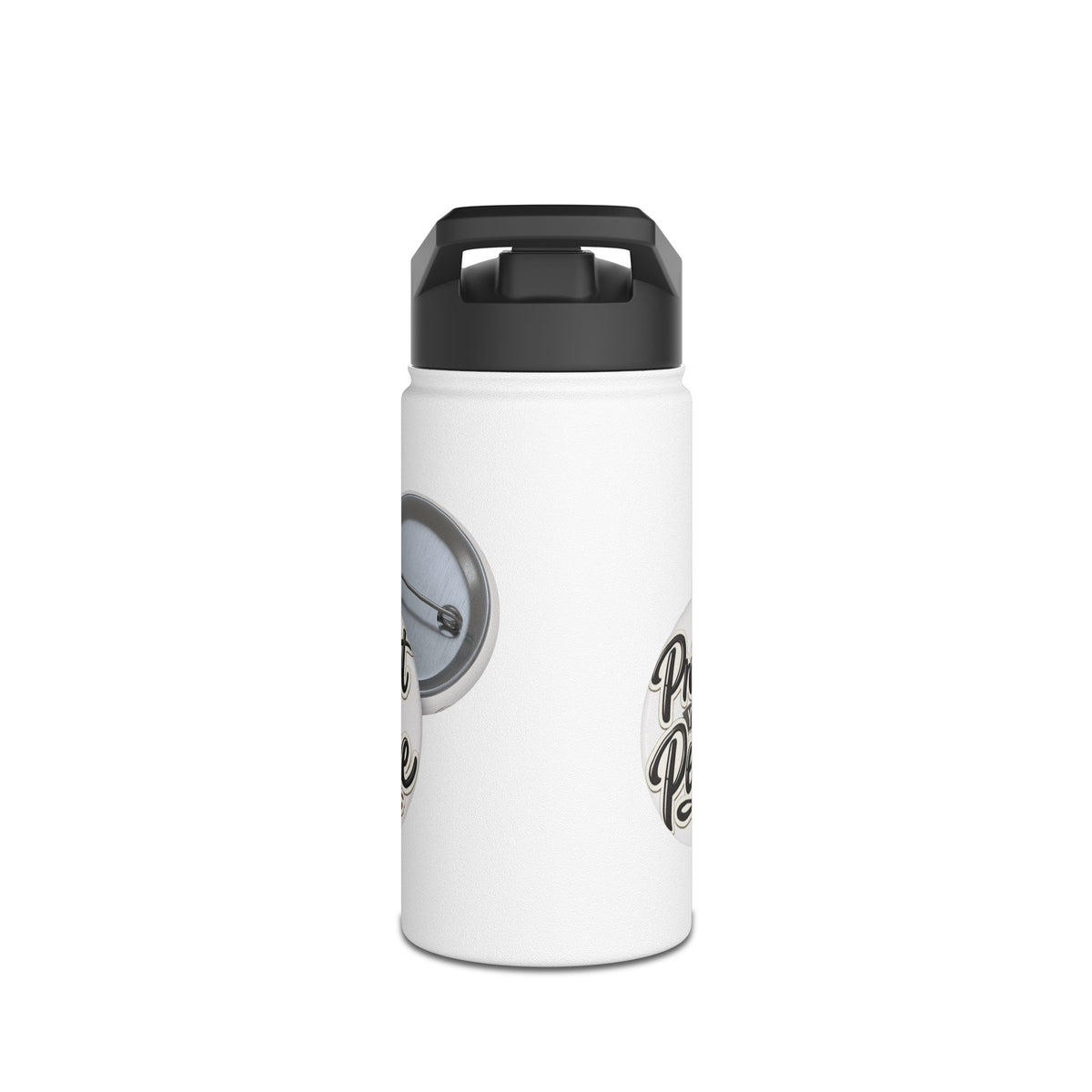Stainless Steel Water Bottle —Graphic Design is a reminder to Protect Your Peace.