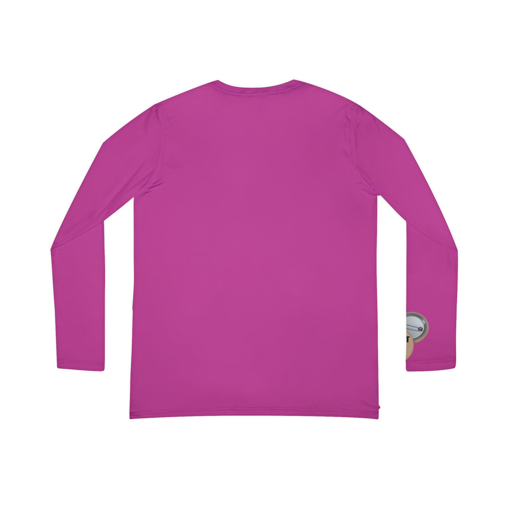 Women's Pink Long Sleeve V-Neck Shirt – Protect Your Peace Graphic Design