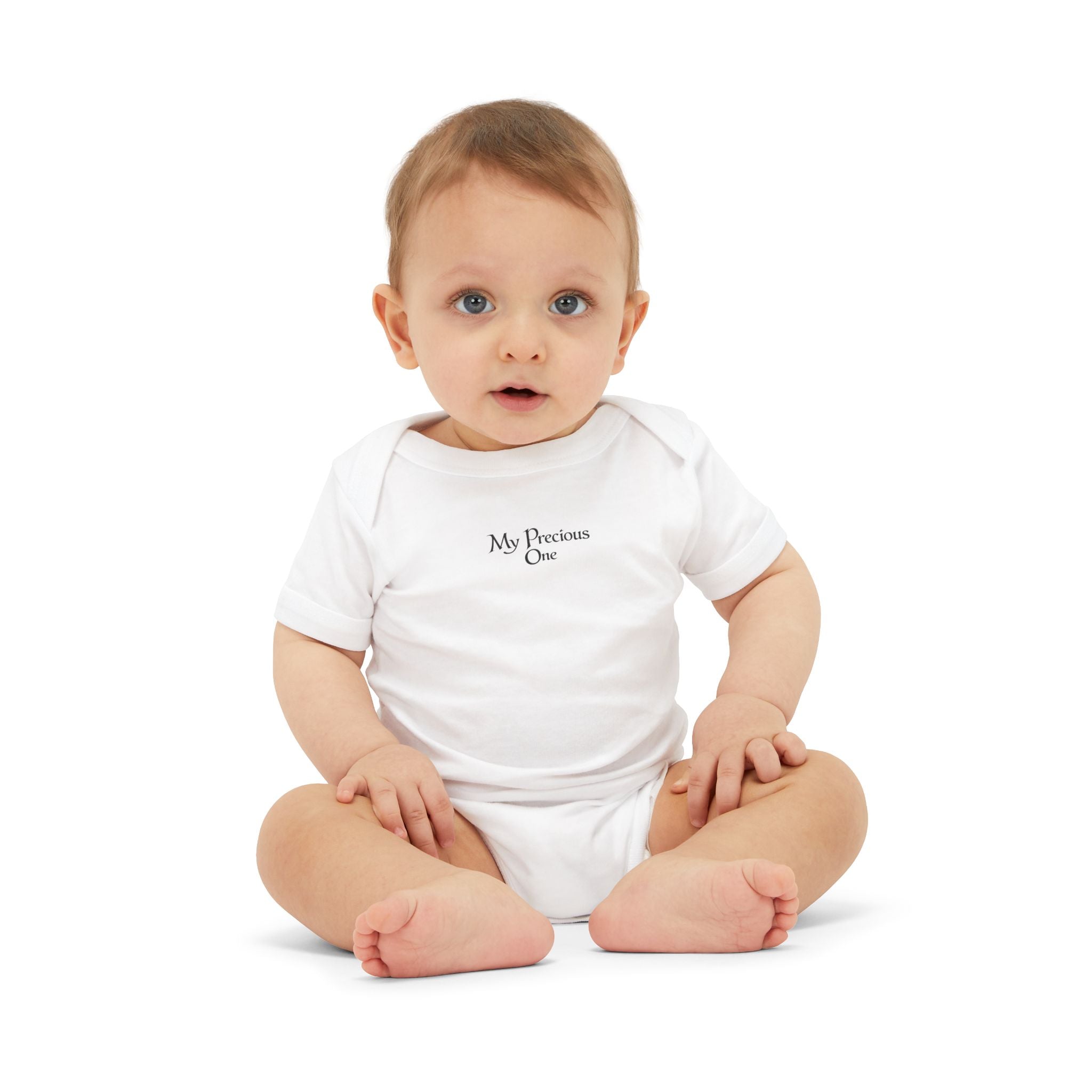 Minimal 'My Favorite' Infant Onesie – Soft White Baby Bodysuit