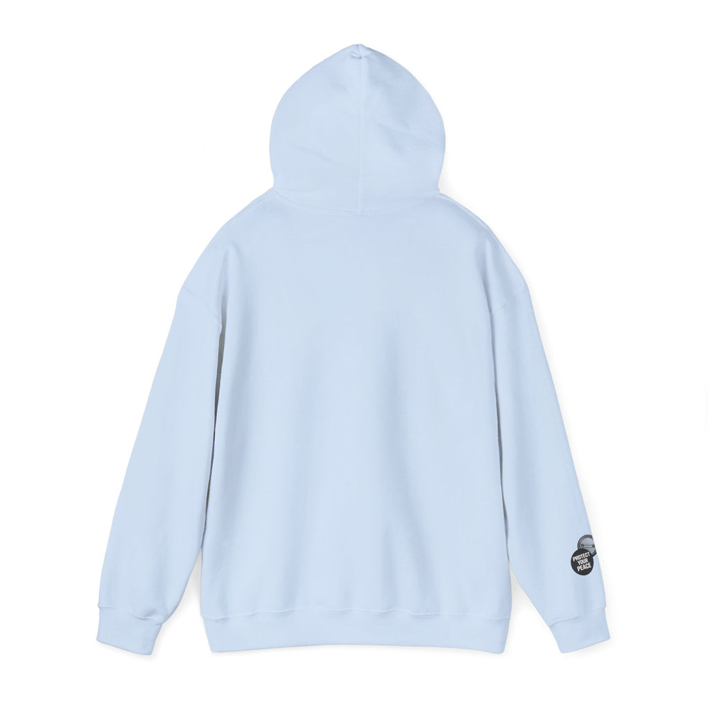 Hoodie  protect your peace  graphic design sleave and chest