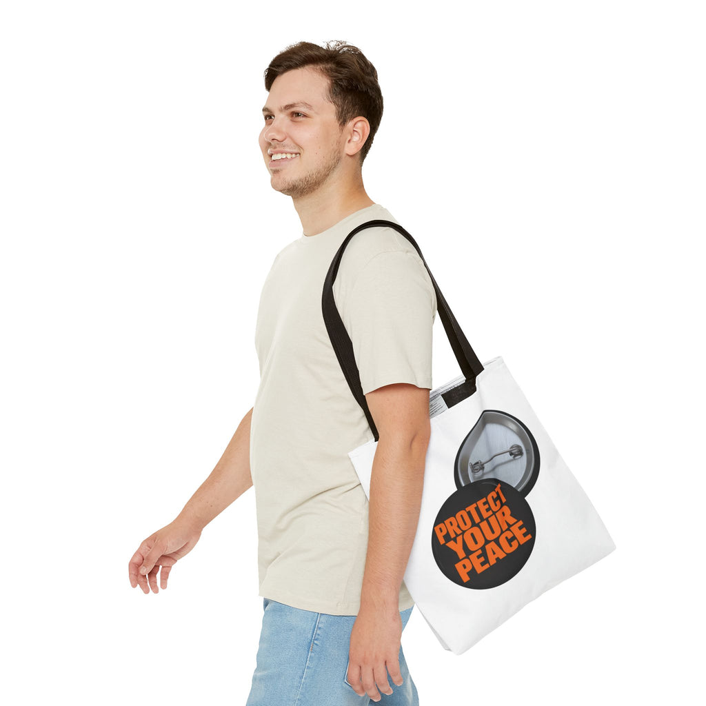 Protect Your Peace graphic design Mental Health Awareness Tote Bag