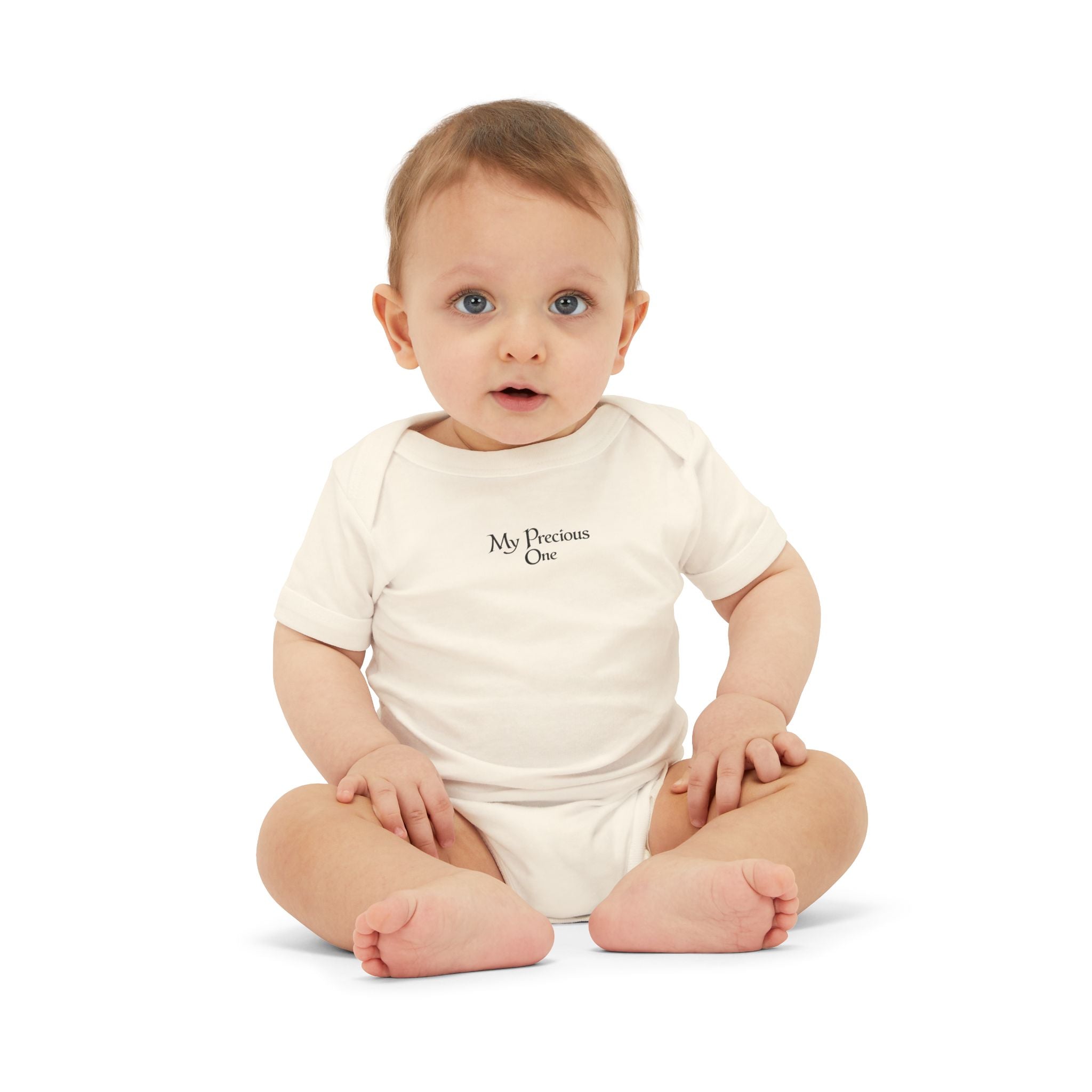 Minimal 'My Favorite' Infant Onesie – Soft White Baby Bodysuit