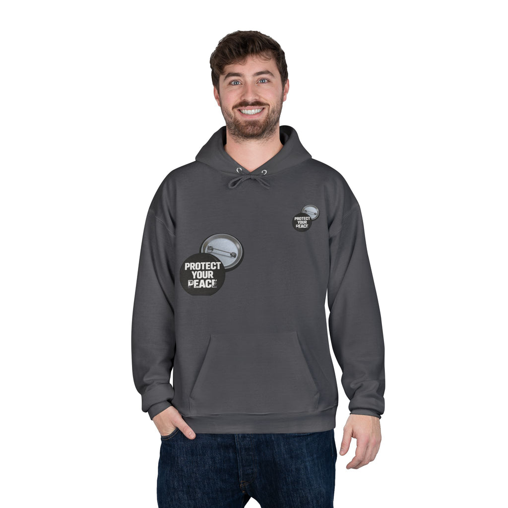 Protect Your Peace Hoodie — Minimal Badge Graphic Pullover
