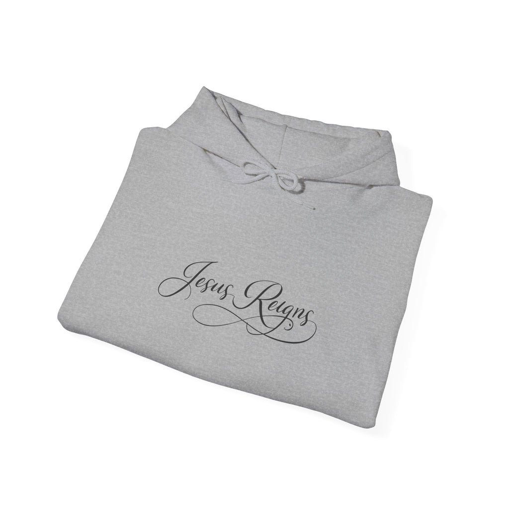 Protect Your Peace Hoodie2 — "Jesus Reigns" Faith Graphic Hooded Sweatshirt