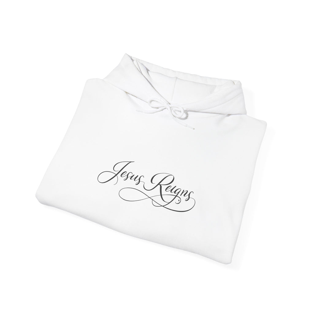 Protect Your Peace Hoodie2 — "Jesus Reigns" Faith Graphic Hooded Sweatshirt