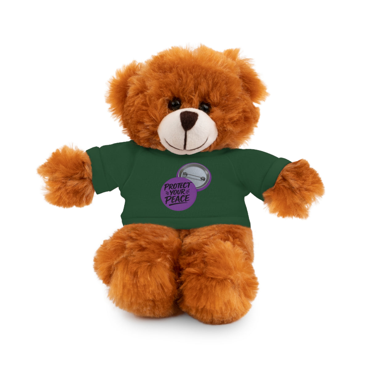 Plush Bear with 'Protect Peace' Tee