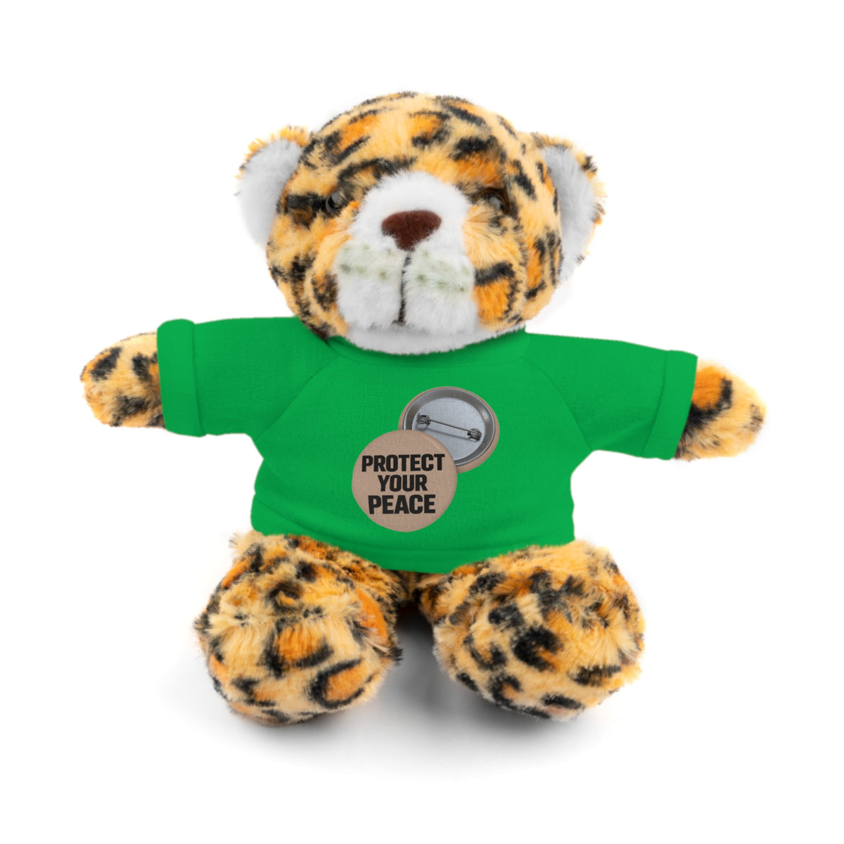 Protect Your Peace Teddy Bear — Plush Stuffed Animal with Tee