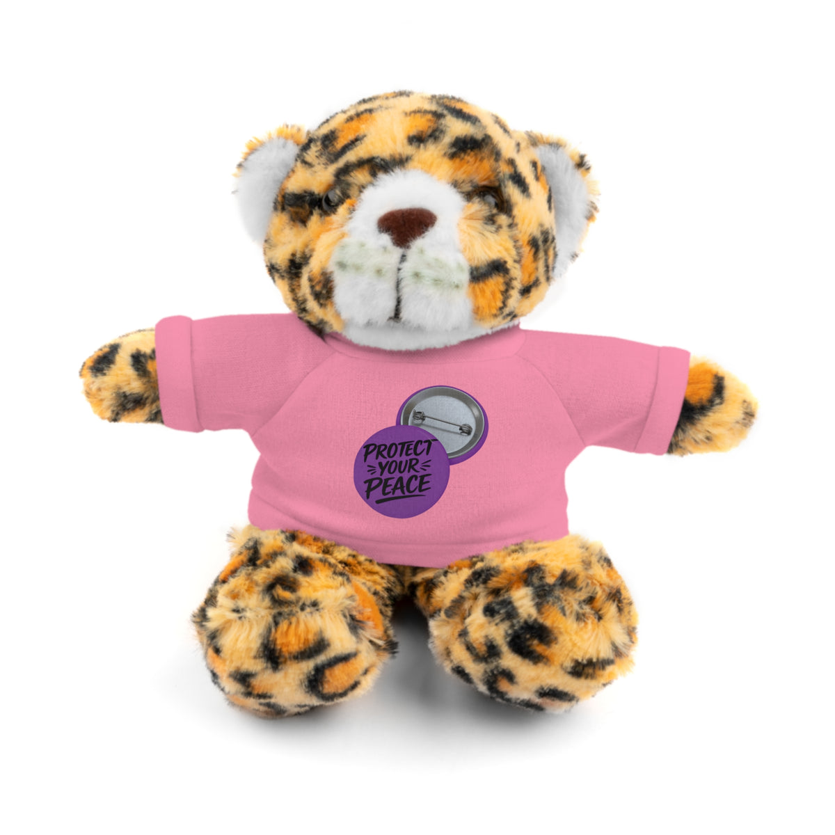Plush Bear with 'Protect Peace' Tee