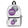 Inspirational graphic design  — "Life Is a Journey, Not a Finish Line" Motivational Travel Bag