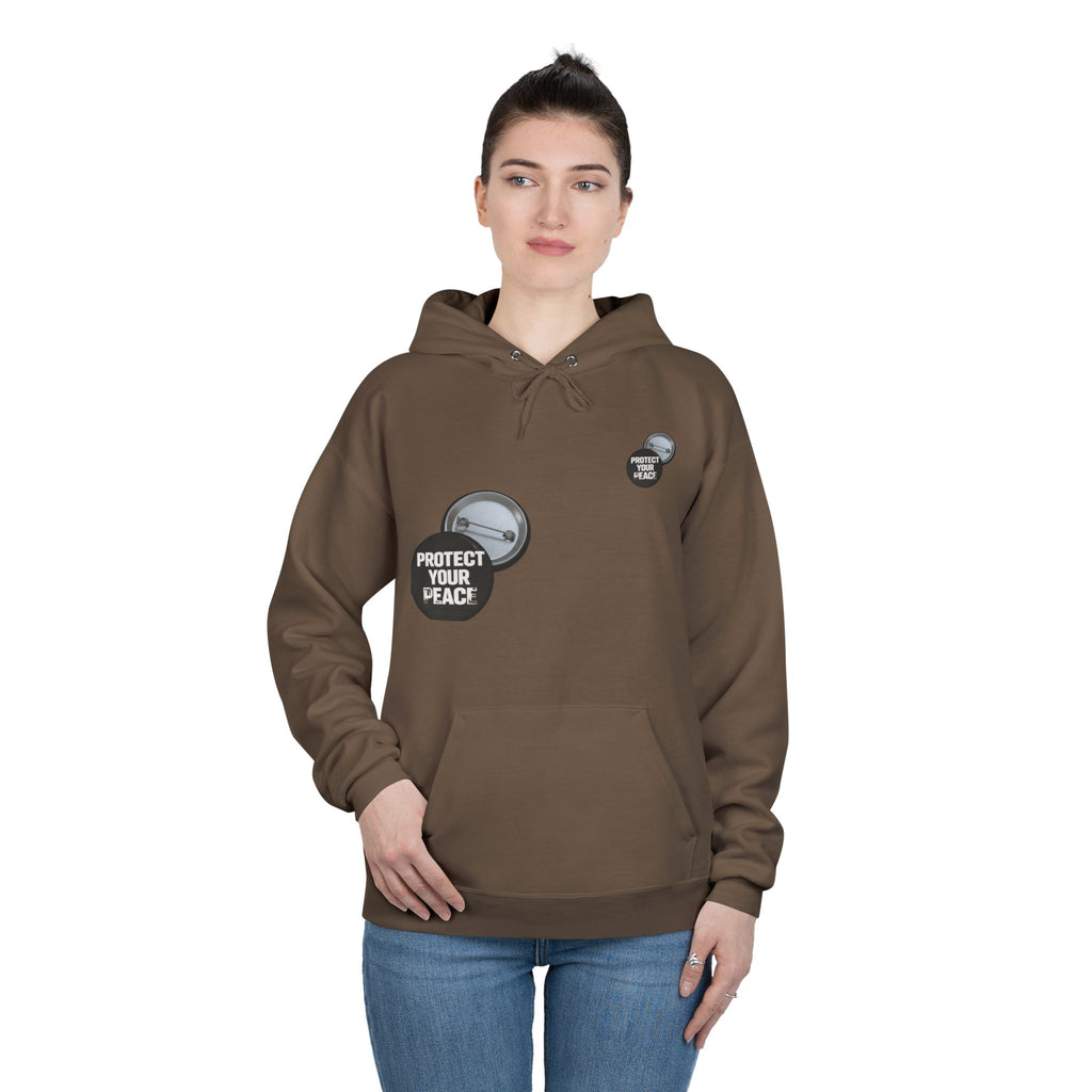 Protect Your Peace Hoodie — Minimal Badge Graphic Pullover