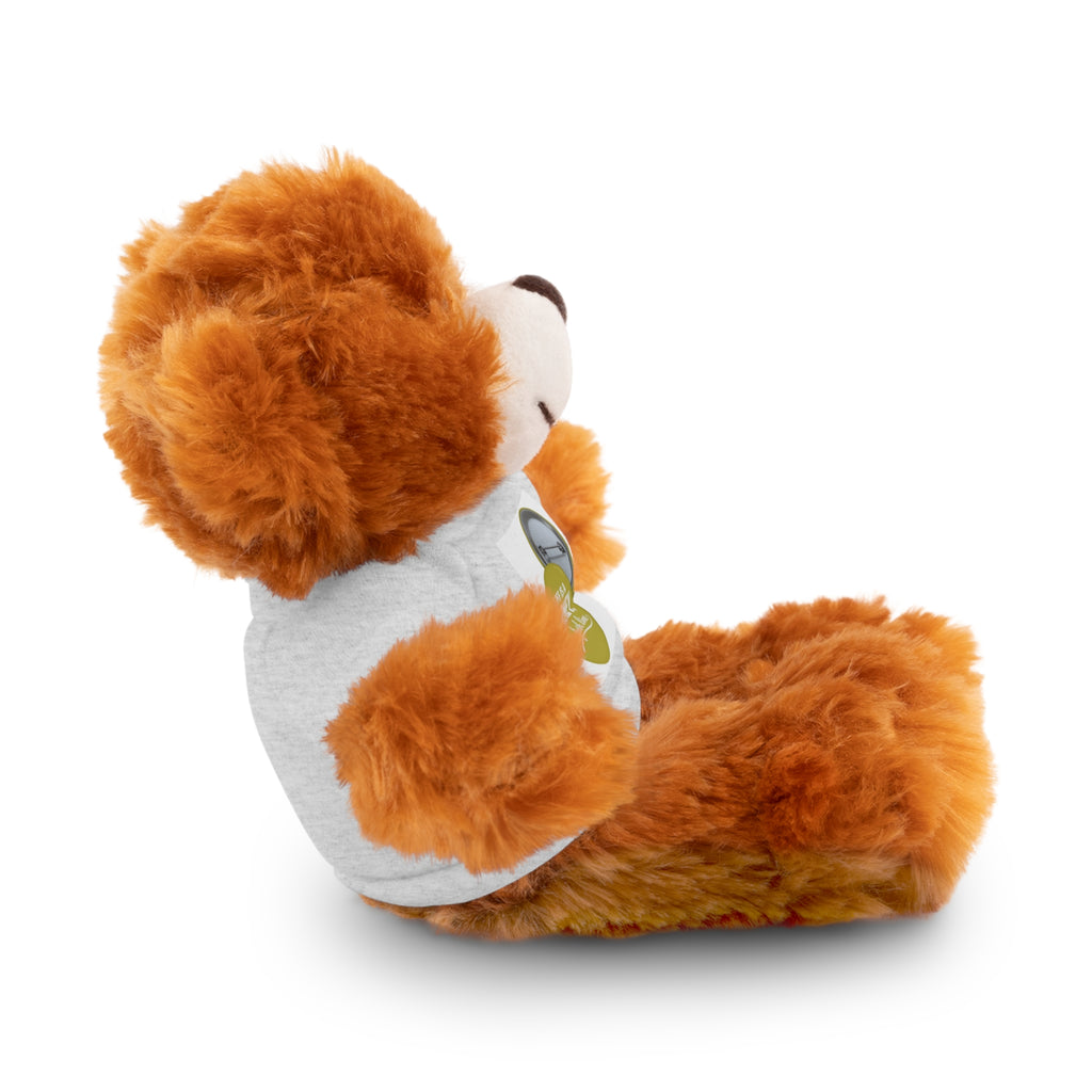 Cute Brown Teddy Bear with 'Life Is a Journey not a finish line.' Tee — Plush Gift for Kids & Travelers