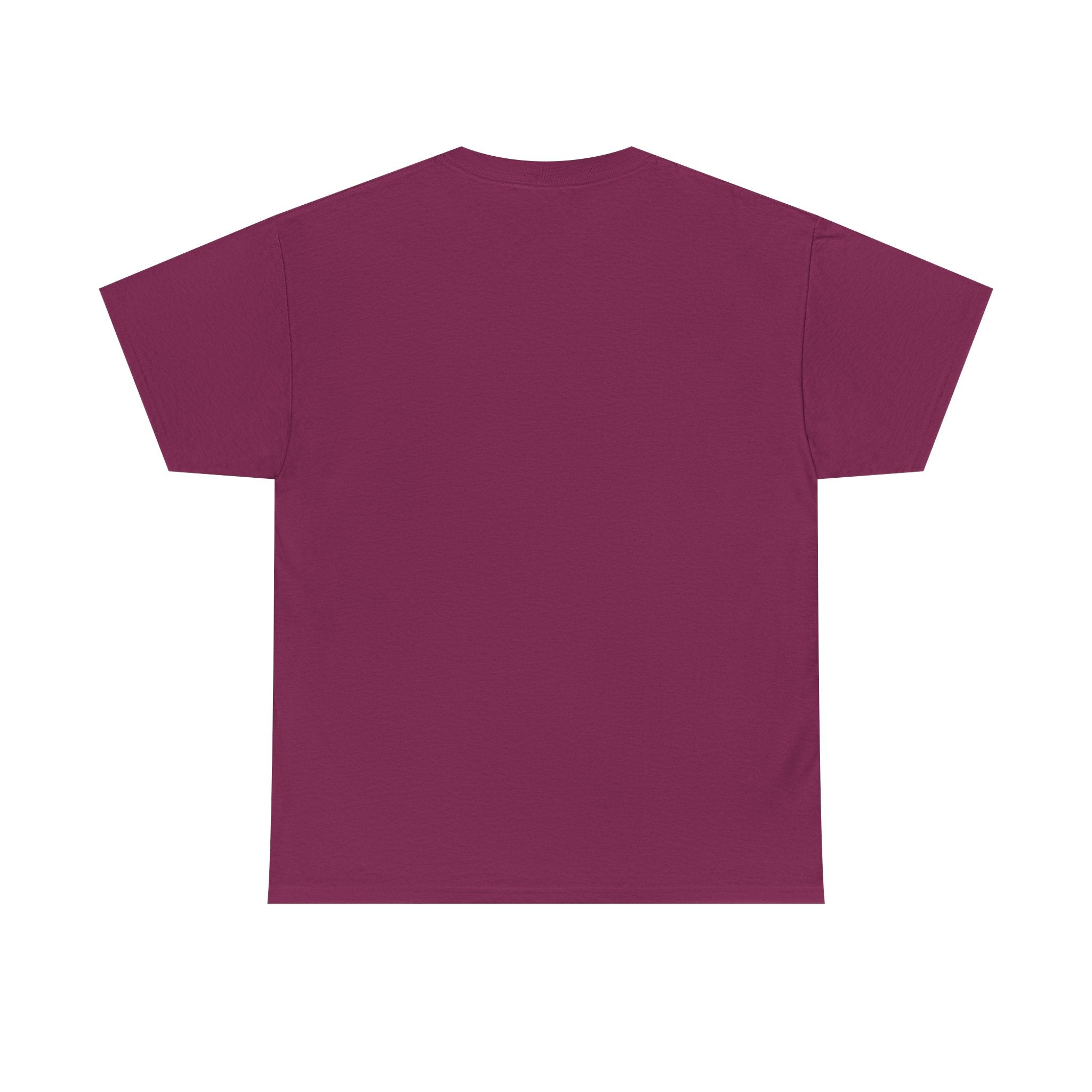 Minimalist White T‑Shirt — Subtle Embossed 'Unisex Heavy Cotton Tee' Design