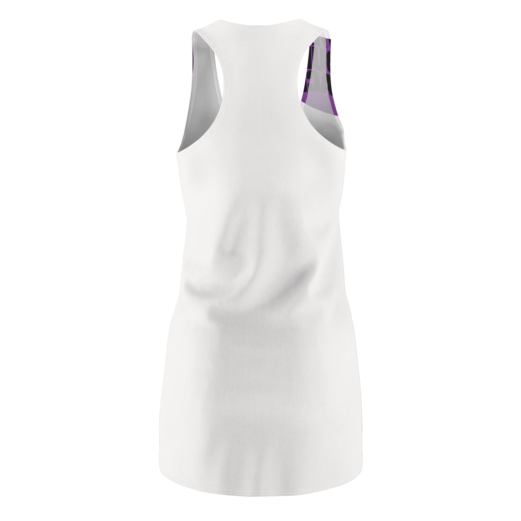 Racerback Dress — Green 'Protect What You Love' Peace Heart Graphic