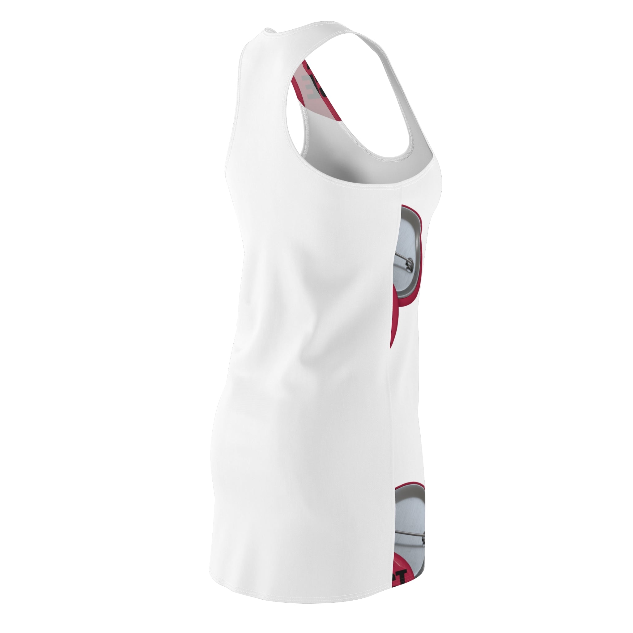 Racerback Dress — "Protect Your Peace" Button Print