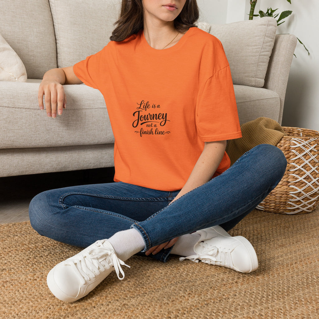Life Is a Journey T-Shirt2 – Minimal Inspirational Quote Tee