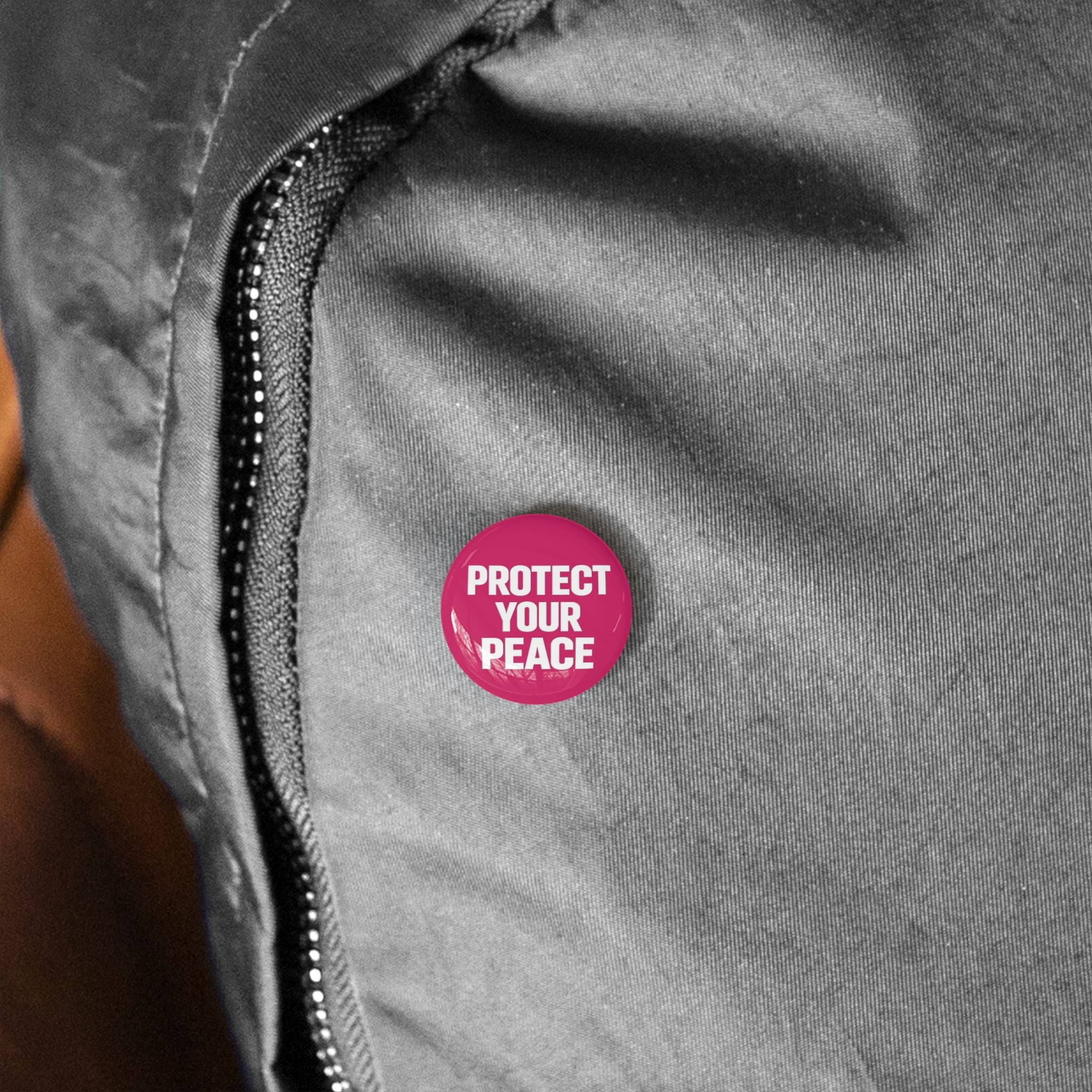 Protect Your Peace Pin — Round Statement Button