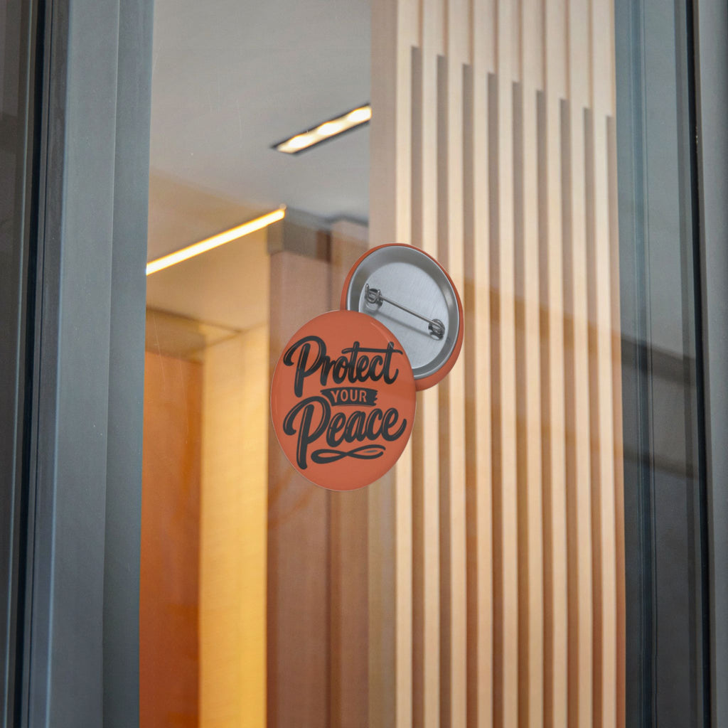 Protect Your Peace Sticker — Orange Motivational Vinyl Decal