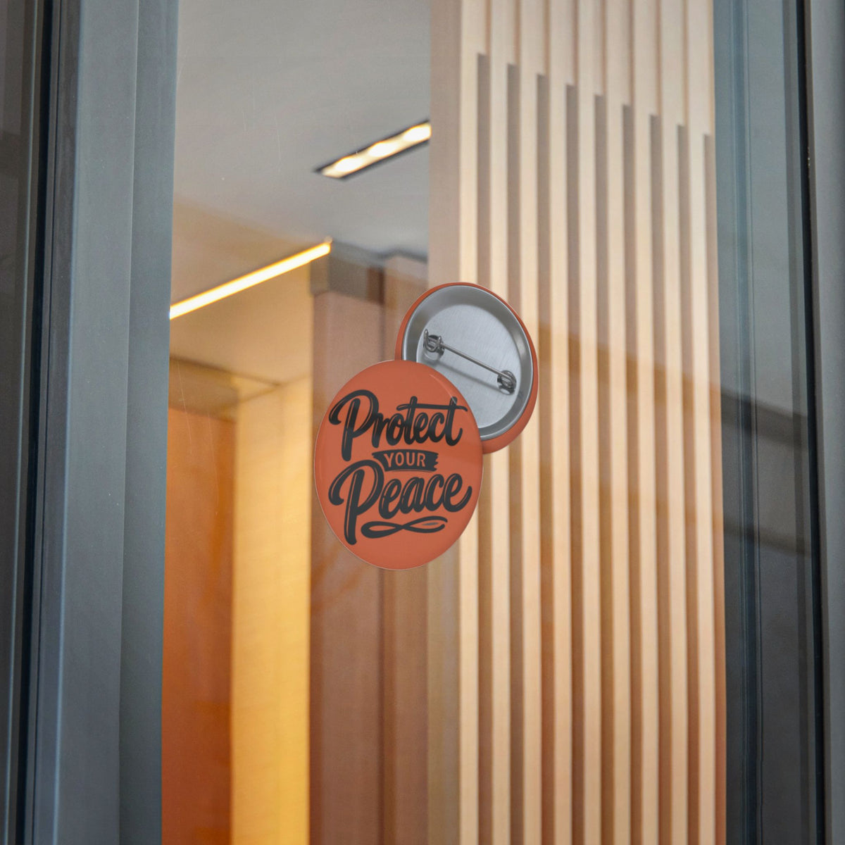 Protect Your Peace Sticker — Orange Motivational Vinyl Decal